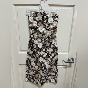 Abercrombie & Fitch linen floral midi dress - XS